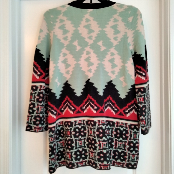 NWT Sz XS Anthro Aldomartin's Fair Isle Long Cardigan - Picture 2 of 13